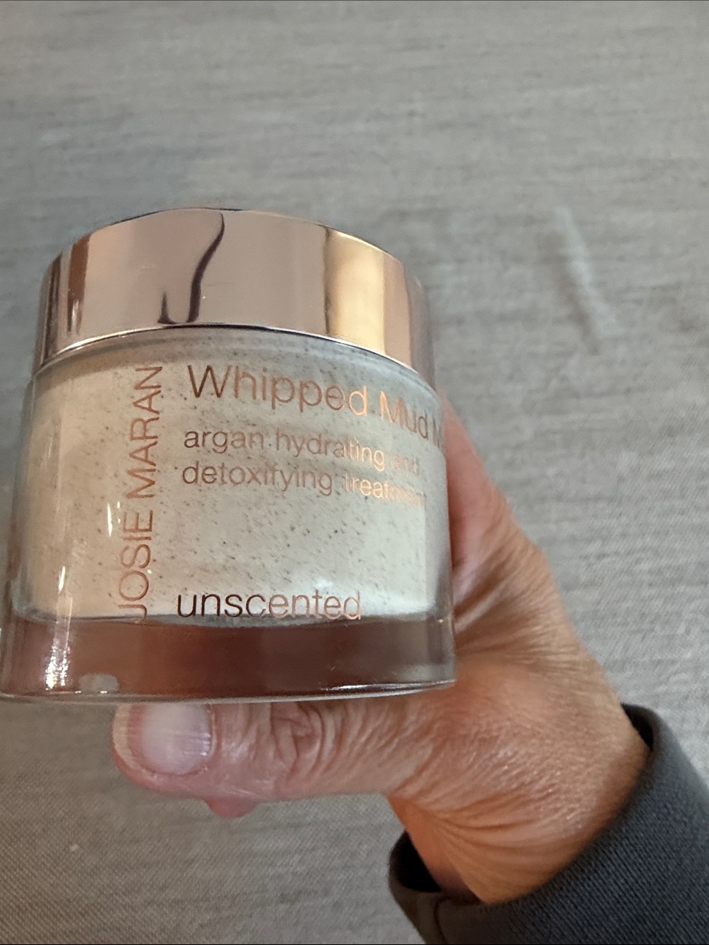 JOSIE MARAN Whipped Mud Mask Cream with Rose Gold Cap